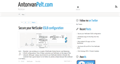 Desktop Screenshot of antonvanpelt.com